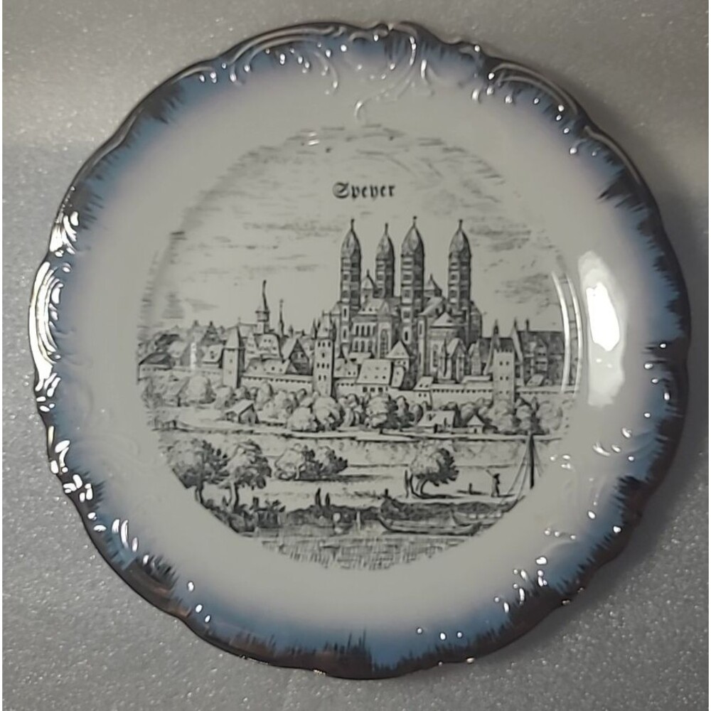 Vintage Bockling Souvenir Plate Germany Speyer Cathedral  10.5”